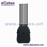 CDMA GSM GPS WIFI 5.8G Military Backpack 5 bands High Power Drone Signal Jammer 110 Watt