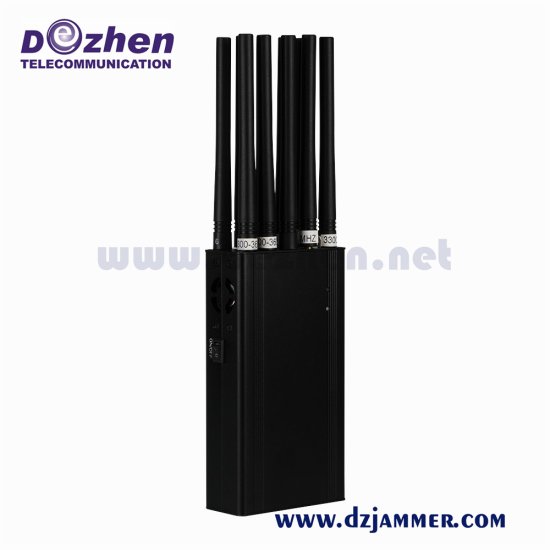 10 Antenna 10W WiFi 3G 4G GPS Cell Phone Handheld Signal Jammer - Click Image to Close