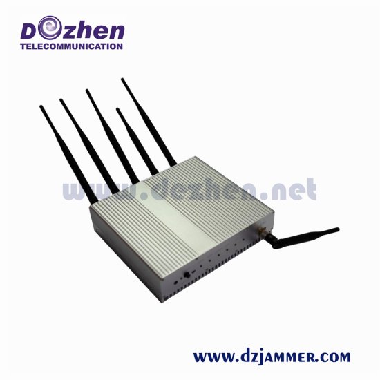 15W 6 Antenna Mobile Phone GPS WiFi Jammer - Click Image to Close
