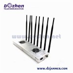 8 bands Adjustable 3G 4G 5G All Cell phone GPS Signal Jammer