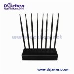 UHF VHF High Power Signal Jammer Mobile Phone Blocker device to jam cell phone signals