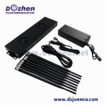 8 Bands High Power Antenna Phone Jammer & GPS Jammer