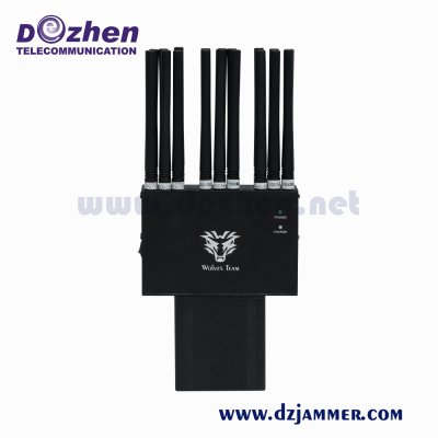 Handheld 18 Antennas Powerful 3G 4G 5g Mobile Phone Jammer Control All Bands 18 Watt