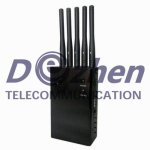 5 Antenna Pocket Size Mobile Phone Signal Jammer 1Watt With 4000mAh Built - In Battery