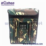 WIFI 5.8G 4G CDMA GPS Cell Phone Signal Jammer 8 bands antenna VIP Protection Backpack Jammer 720 Watt