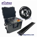 1000 Meter Waterproof Powerful Military Portable VIP Protection Defence 6 bands High Power RF Uav Drone Jammer