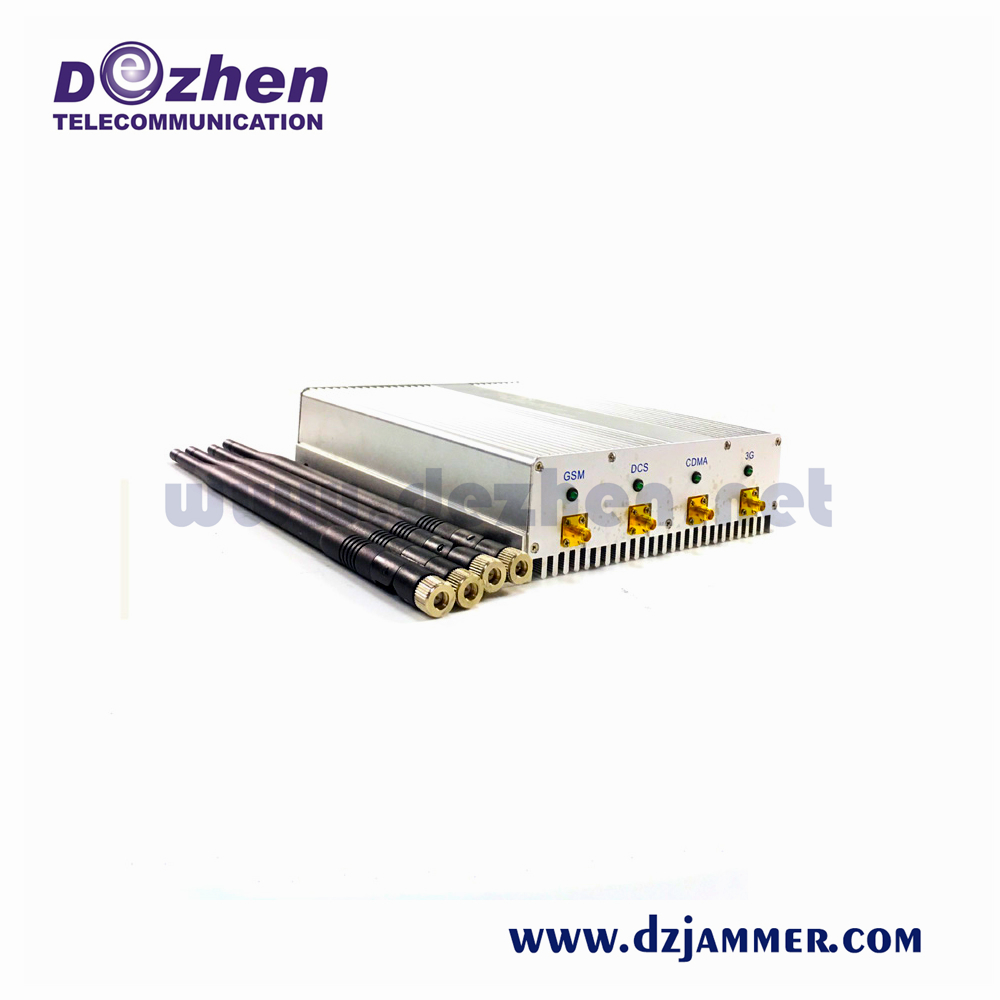 New Style High Power 4 BANDS Desktop Cell Phone Jammer - CDMA/3G/GSM/DCS/PCS device to jam cell phone signals