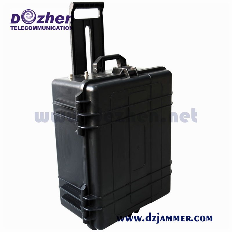 480W High Power Portable Signal Jammer 6 Bands Wireless Anti Explosion Metal Enclosure Housing